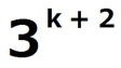 ３のｋ＋２乗