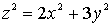z^2=2x^2+3y^2